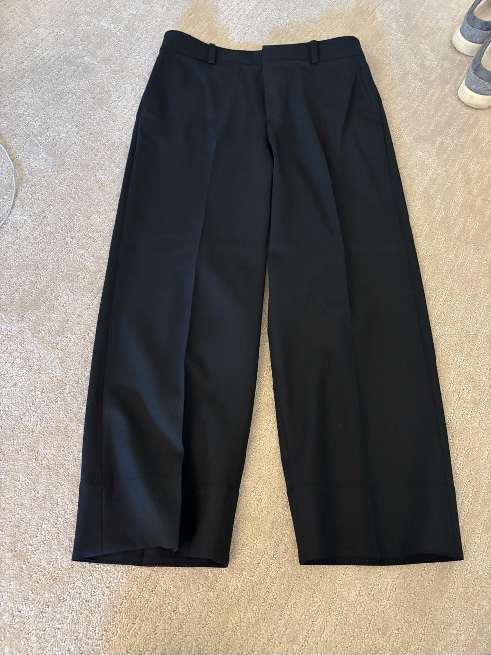 Club Monaco Black Wide-Leg Dress Pants